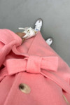 Sleeve Detailed Cashmere Coat Pink