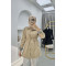 Trench Coat with Sleeve Detail Beige