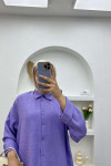 Folded Sleeve Shirt Lilac