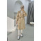 Trench Coat with Folded Sleeves Beige