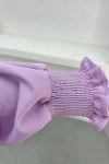 Sleeve Ribbed Suit Lilac