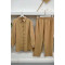 Sleeve and Collar Stoned Suit Beige