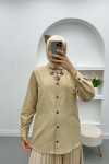 Necklace Shirt Beige