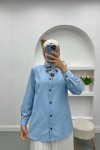 Necklace Shirt Blue