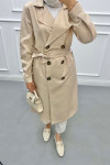 Double Breasted Trench Coat Beige