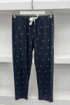 Little Heart Pajama Bottoms Black