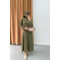 Ribbon Skirt Suit Khaki