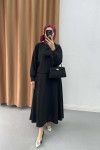 Ribbon Skirt Suit Black