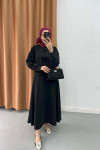 Ribbon Skirt Suit Black