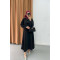 Ribbon Skirt Suit Black