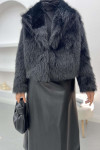 Fur Jacket Black