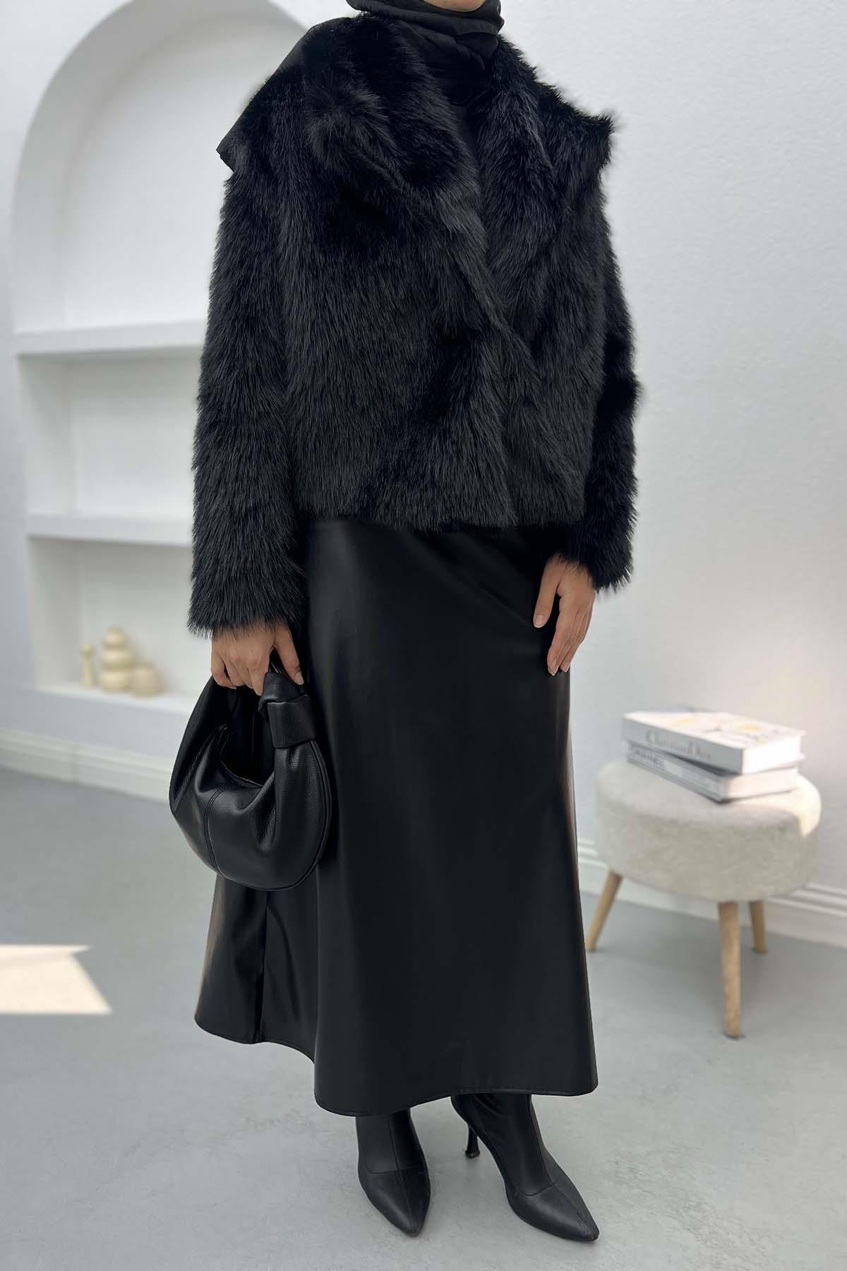 Fur Jacket Black