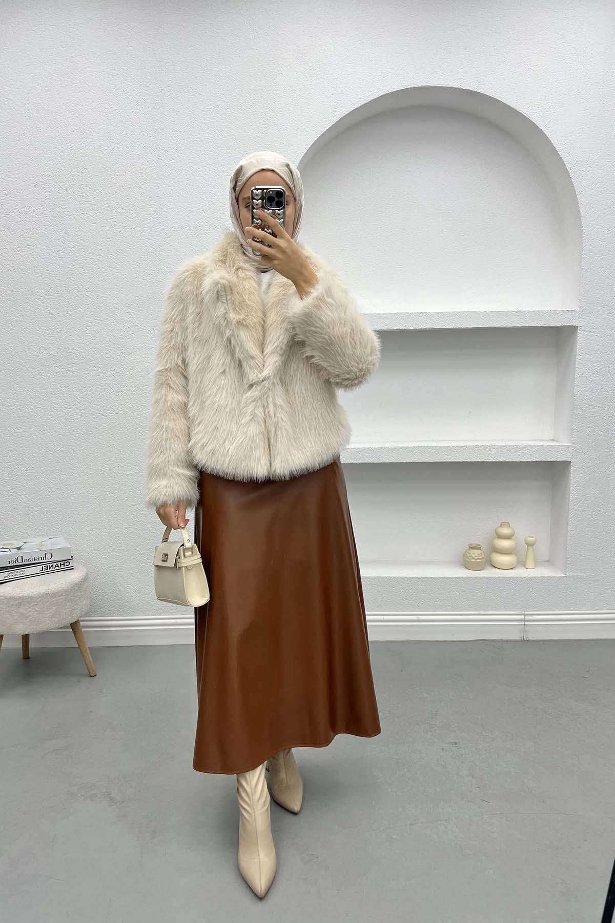 Fur Jacket Stone