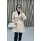 Belted Leather Trench Coat Beige