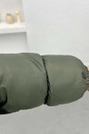 Belted Puffer Jacket Khaki