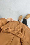 Belted Puffer Jacket Tan