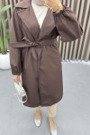 Belted Trench Coat Bitter Brown