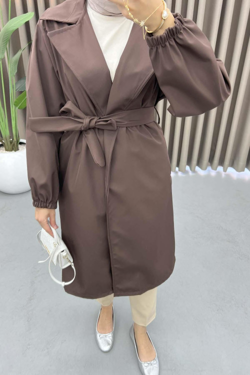 Belted Trench Coat Bitter Brown