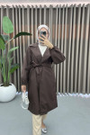 Belted Trench Coat Bitter Brown