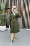 Belted Trench Coat Khaki