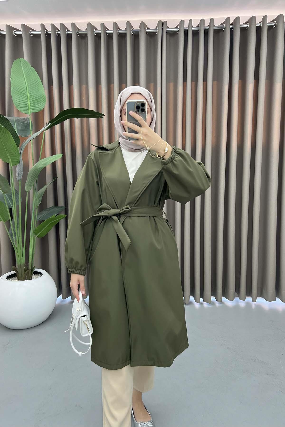 Belted Trench Coat Khaki