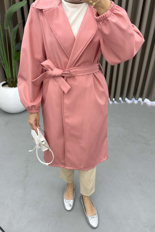 Belted Trench Coat Pinky