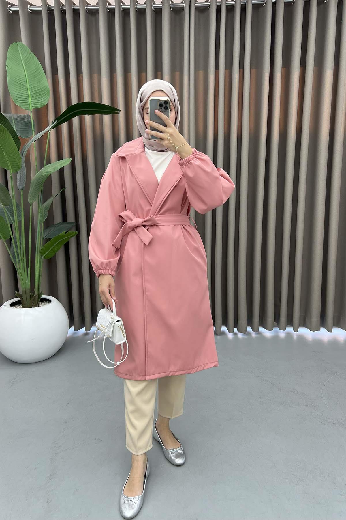 Belted Trench Coat Pinky