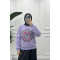 Leopard Pattern Sweatshirt Lilac