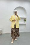 Leopard Print Jacket Yellow