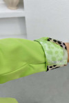 Leopard Print Jacket Green