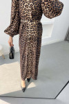 Leopard Print Dress Black