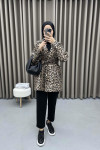 Leopard Patterned Coat Leopard