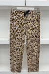 Leopard Patterned Pajama Bottoms Leopard