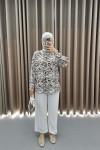 Leopard Shirt Beige