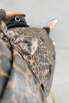 Leopard Shiny Trench Coat Leopard