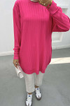 Mercerized Corduroy Tunic Fuchsia