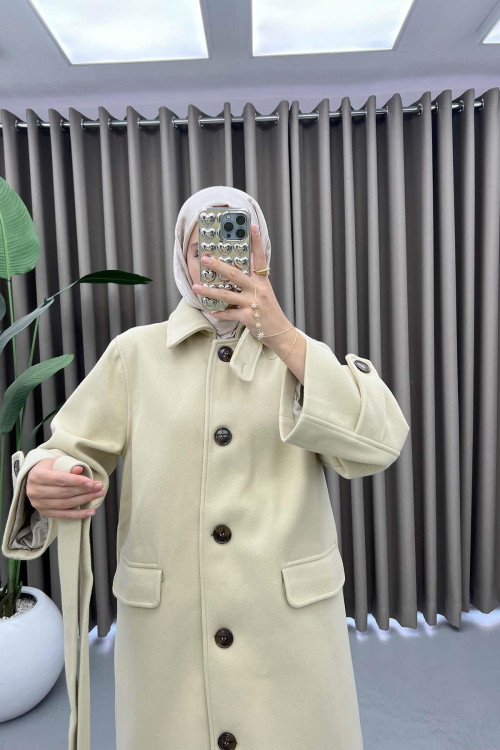 Equivalent Cashmere Coat Beige