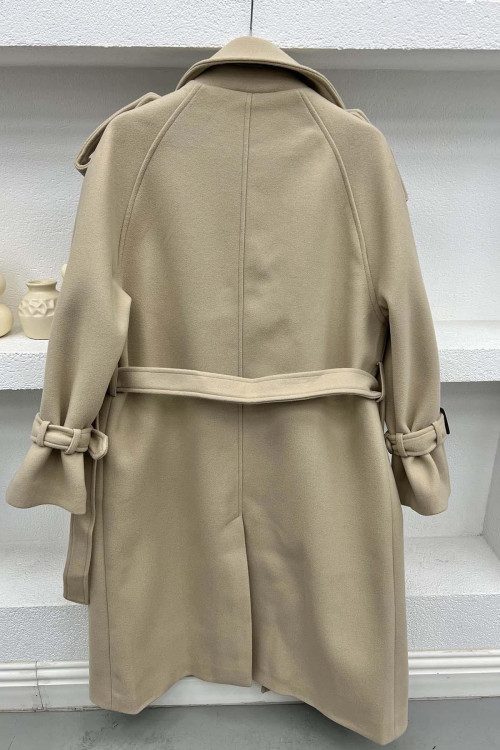 Equivalent Cashmere Coat Beige