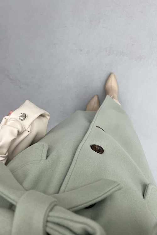 Equivalent Cashmere Coat Mint