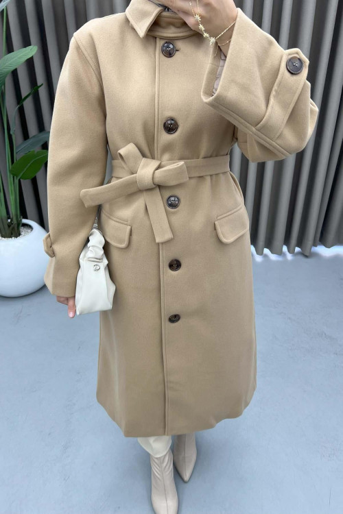 Equivalent Cashmere Coat Milky Coffee