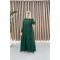 Embroidered Detailed Abaya Emerald Green