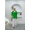 Embroidered Oversize Shirt Green