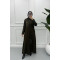 Embroidered Abaya Khaki