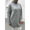 Knitted Detailed Knitwear Sweater Gray