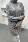 Knitted Detailed Knitwear Sweater Gray