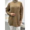 Knitted Detailed Knitwear Sweater Brown