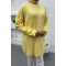 Knitted Detailed Knitwear Sweater Yellow