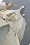 Knitted Belted Linen Kimono Stone