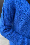 Knitted Sweater Cardigan Saxe Blue