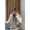 Authentic Patterned Shawl Navy Blue-Green